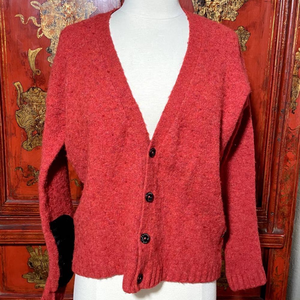 G-Star Raw Zorla Red Cardigan Knit Sweater - S